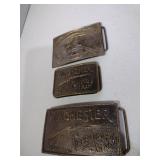 3 Metal Belt Buckels