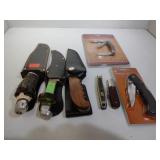 3 Blade Knife, 3 Pocket Knives Various Sizes