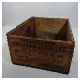 Water Proof Drawing Ink Wooden Box