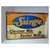 19in X 12in Surge Milking Equipment Metal Sign