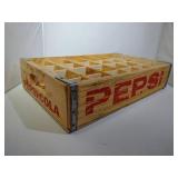 24 Glass Pepsi Bottle Wooden Crate