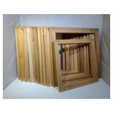 Ten 14in X 14in Wooden Frames...
