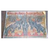 Three 25in X 17in Ringling Bro. Advertisement