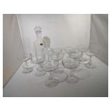 10 Champagne Glasses and