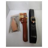 2 Gun Holsters and a Belt