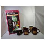 Hamilton Beach Drink Master and 5 Coffee Mugs