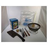 Wire Strainer, Roast Rack and Baster Set...