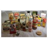 Spice containers, Milk Chips, Matches, Liquid