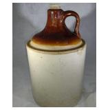 Stoneware Shoulder Jug, w/ cork, w/ chips