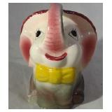 Yellow Bow Elephant Figurine- 3 1/2 inches tall