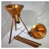 2 Copper Scientific Funnels used in labs
