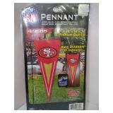 34in X 14in San Fansico 49ers Pennant Flag