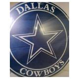 20in Diameter Dallas Cowboys Wooden Plaque