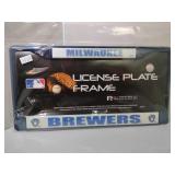 2 Milwaukee Brewers Licence Plate Covers