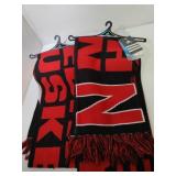 2 Nebraska Huskers Winter Scarves