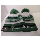 2 Milwaukee Bucks Winter hats No Size