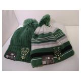 2 Milwaukee Bucks Winter Hats NoSize