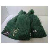 2 Milwaukee Bucks Winter Hats No Size