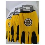 3 Pairs Boston Bruins Utility Gloves