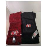 2 San Francisco 49ers Winter Scarves