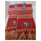 2 San Francisco 49ers Winer Scarves