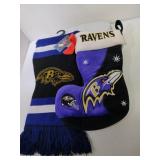Baltimore Ravens Scarf and Christmas Stocking