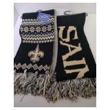 2 New Orleans Saints Winter Scarves