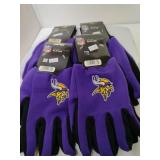 4 Pair Minnesota Vikings Utility Gloves