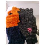 3 Pair Chicago Bears Thin Winter Gloves