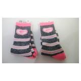 2 pair Green Bay Packers Pink Medium socks