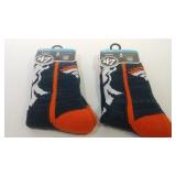 2 pair Denver Broncos Medium socks