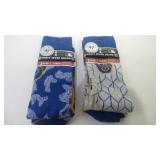 2 pair Milwaukee Brewers Large socks