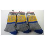 3 pair Milwaukee Brewers Large long socks