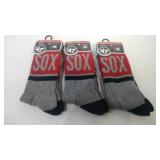 3 pair Boston Red Sox Large socks