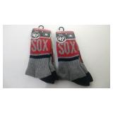 2 pair Boston Red Sox Large socks