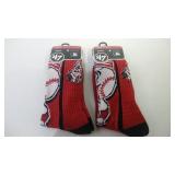 2 pair MLB Large socks