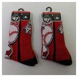 2 Pair Large Crew BB Socks