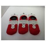 3 Pair One Size Wisconsin Badgers Slipper Socks