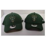 2 S/M Milwaukee Bucks Ball Caps