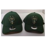 2 S/M Milwaukee Bucks Ball Caps
