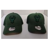 2 S/M Milwaukee Bucks Ball Caps