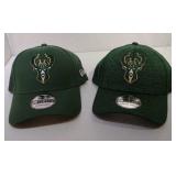 2 M/L Milwaukee Bucks Ball Caps