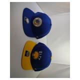 Two 7 1/4 San Francisco Warriors Ball Caps