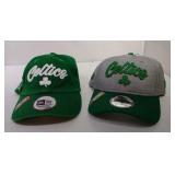 2 Adjustable Boston Celtics Ball Caps