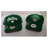 2 Adjustable Boston Celtics Ball Caps