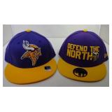 Two 7 1/2 Minnesota Vikings Ball Caps
