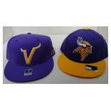 Two 7 5/8 Minnesota Vikings Ball Caps