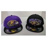 Two 7 1/8 Baltimore Ravens Ball Caps