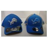 2 M/L New Era Detroit Lions ball caps