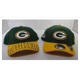 2 S/M New Era Green Bay Packers ball caps